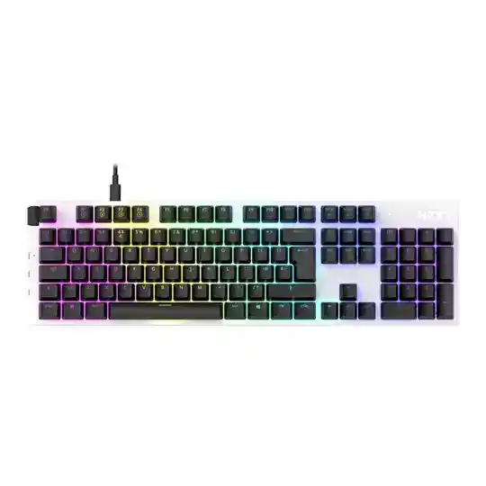 NZXT FUNCTION White Gateron Red Linear Modular Mechanical Gaming Keyboard